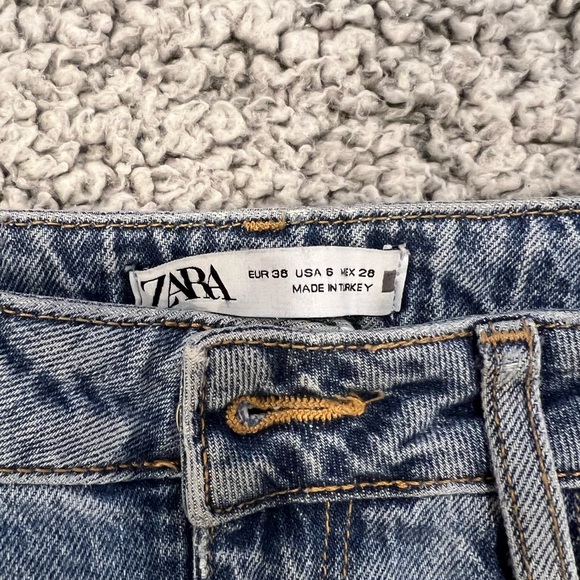 Zara slit hem high rise denim - Picture 2 of 5